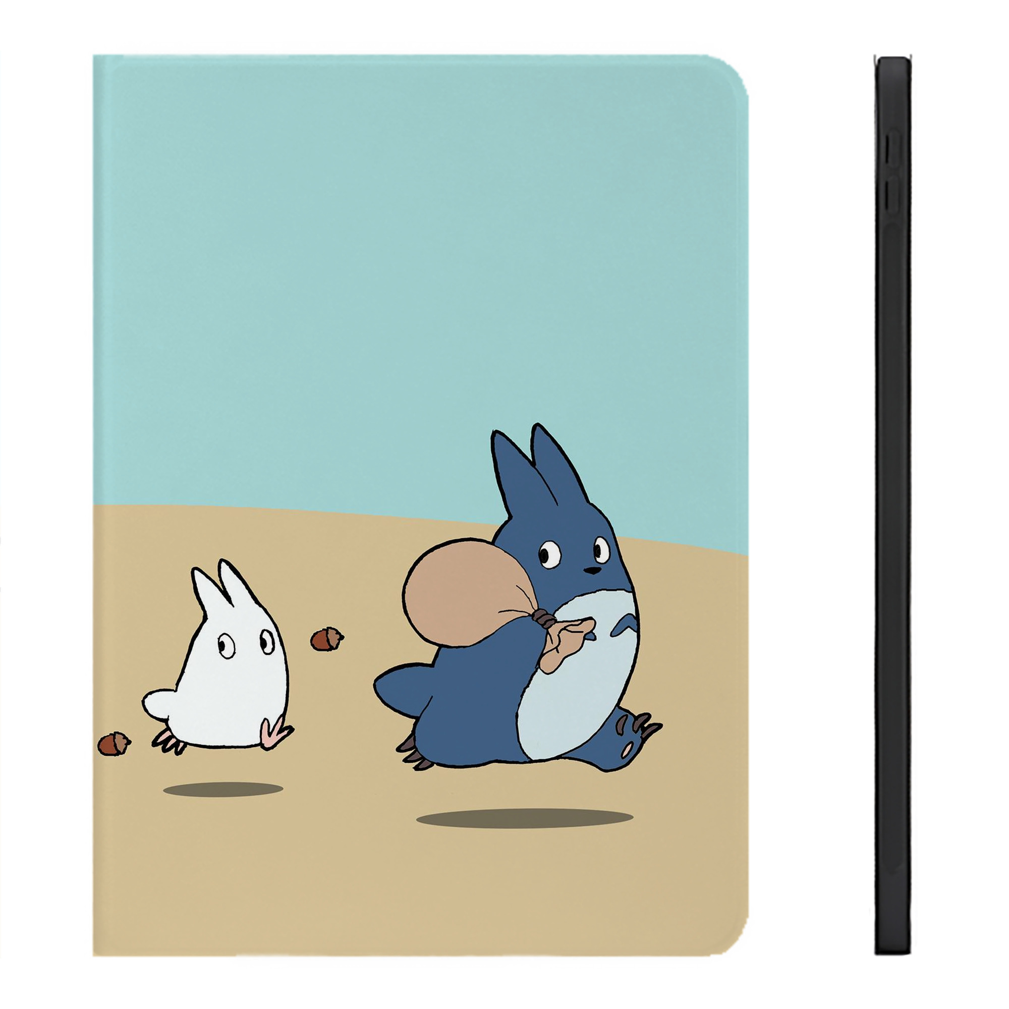 （画像用） となりのトトロ 草壁メイ 草壁サツキ My Neighbor Totoro Satsuki Kusakabe Mei Kusakabe IPadケース ペンホルダー付き ブックスタイルデザイン